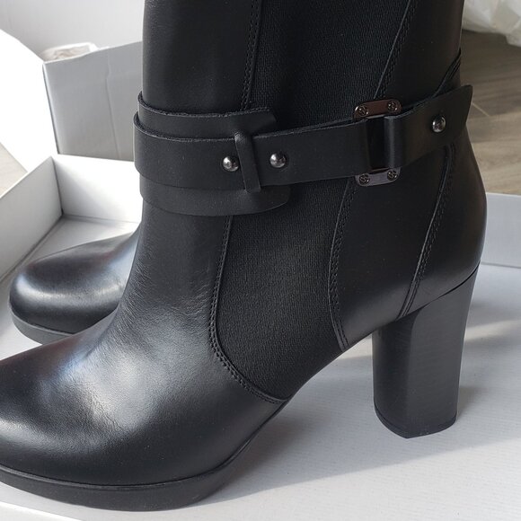 NWT Geox Anylla Leather Ankle Boots US10.5 - Picture 4 of 8